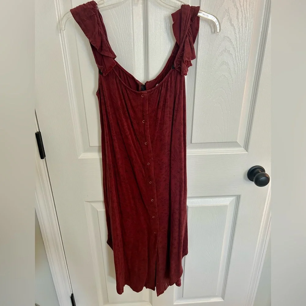 Kindred Bravely Maternity Nightgown in Dusty Rose